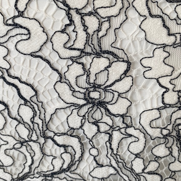 Vintage Belle by BADGLEY MISCHKA Floral Lace Overlay Fishtail Maxi Skirt Size 6 - Picture 5 of 12